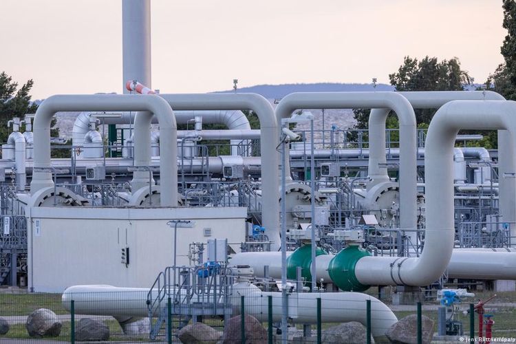 Stasiun akhir jaringan pipa gas Nord Stream 1 di Lubmin, Jerman