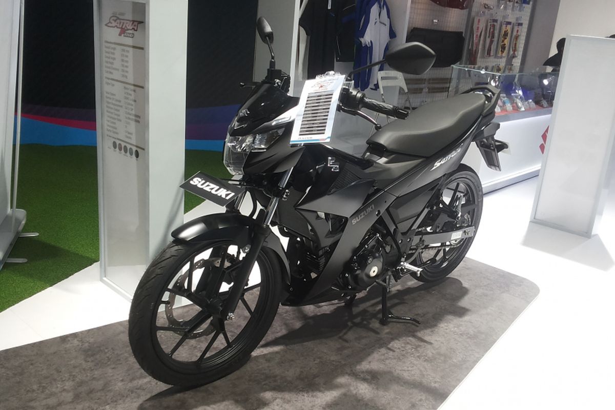 Suzuki All New Satria FU 150 menjadi satu-satunya sepeda motor bebek yang muncul di pameran Indonesia International Motor Show (IIMS) 2018.