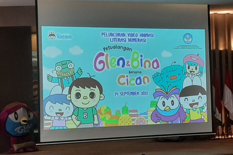 Video Animasi Pembelajaran Literasi Numerasi: Petualangan Glen dan Bina Bersama Cican merupakan salah satu produk Badan Pengembangan dan Pembinaan Bahasa yang diluncurkan pada Sabtu (24/9/2022).