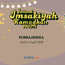 Jadwal Imsak dan Buka Puasa di Purbalingga, 4 April 2022