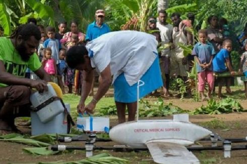 UNICEF Pakai Drone untuk Kirim Vaksin ke Wilayah Terpencil Vanuatu