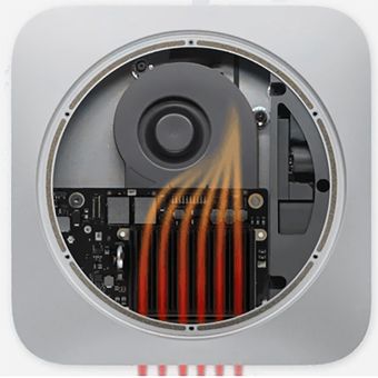 Mac Mini dan Mac Book Pro berbasis M1 dibekali dengan pendingin aktif (kipas) untuk membuang panas