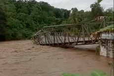 Banjir, 1 Jembatan dan 5 Rumah Hanyut di Empat Lawang Sumsel