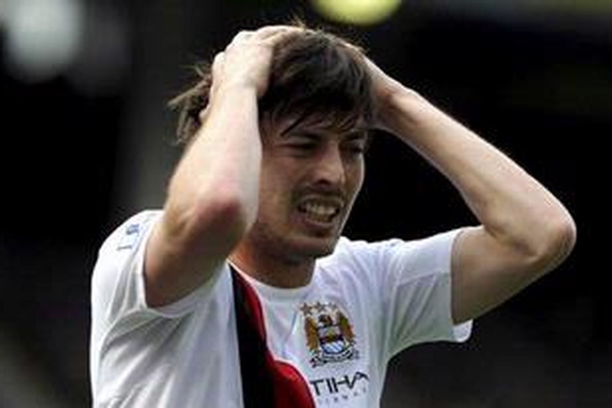 Gelandang Manchester City, David Silva.