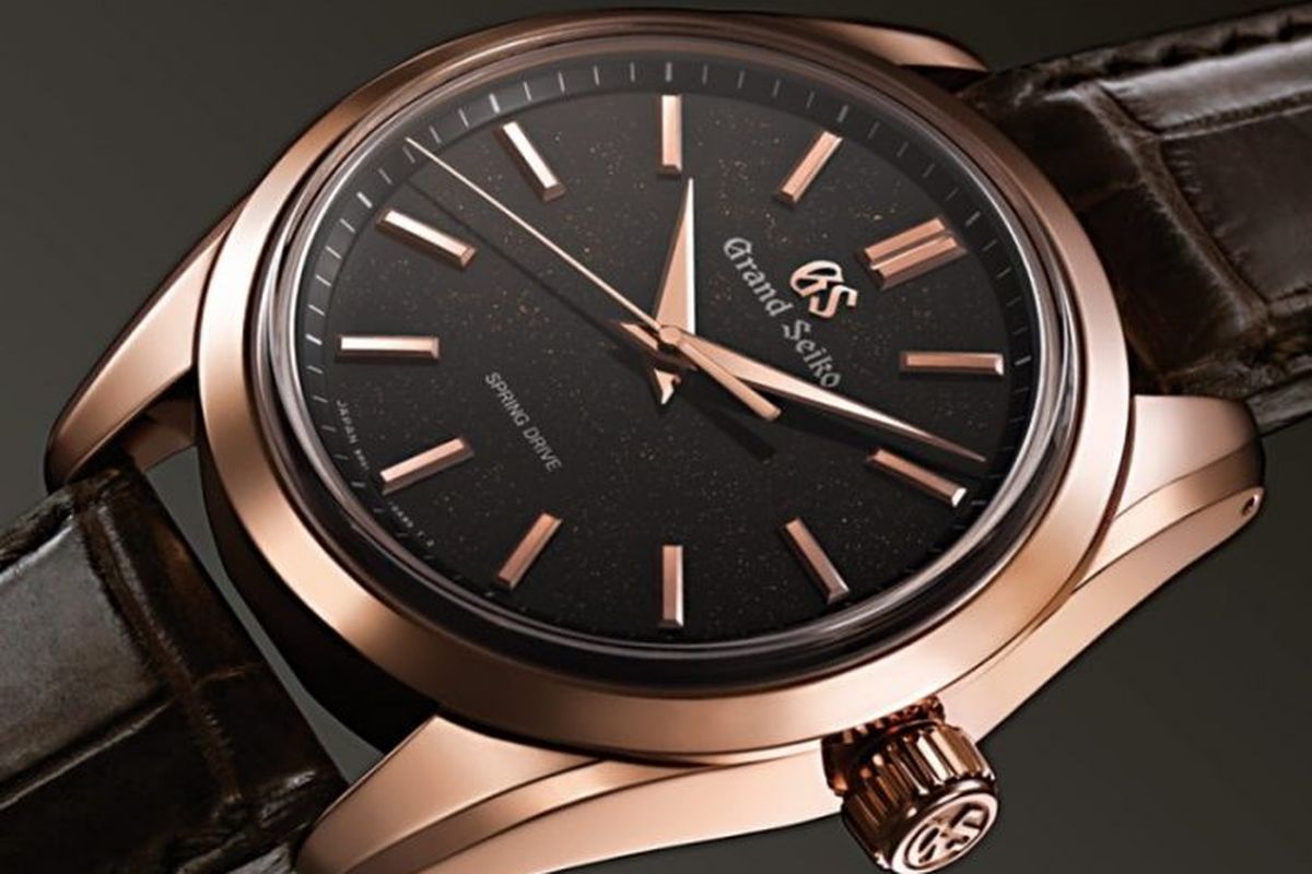 Grand Seiko Spring Drive SBGD202 dalam cangkang rose gold 18 karat