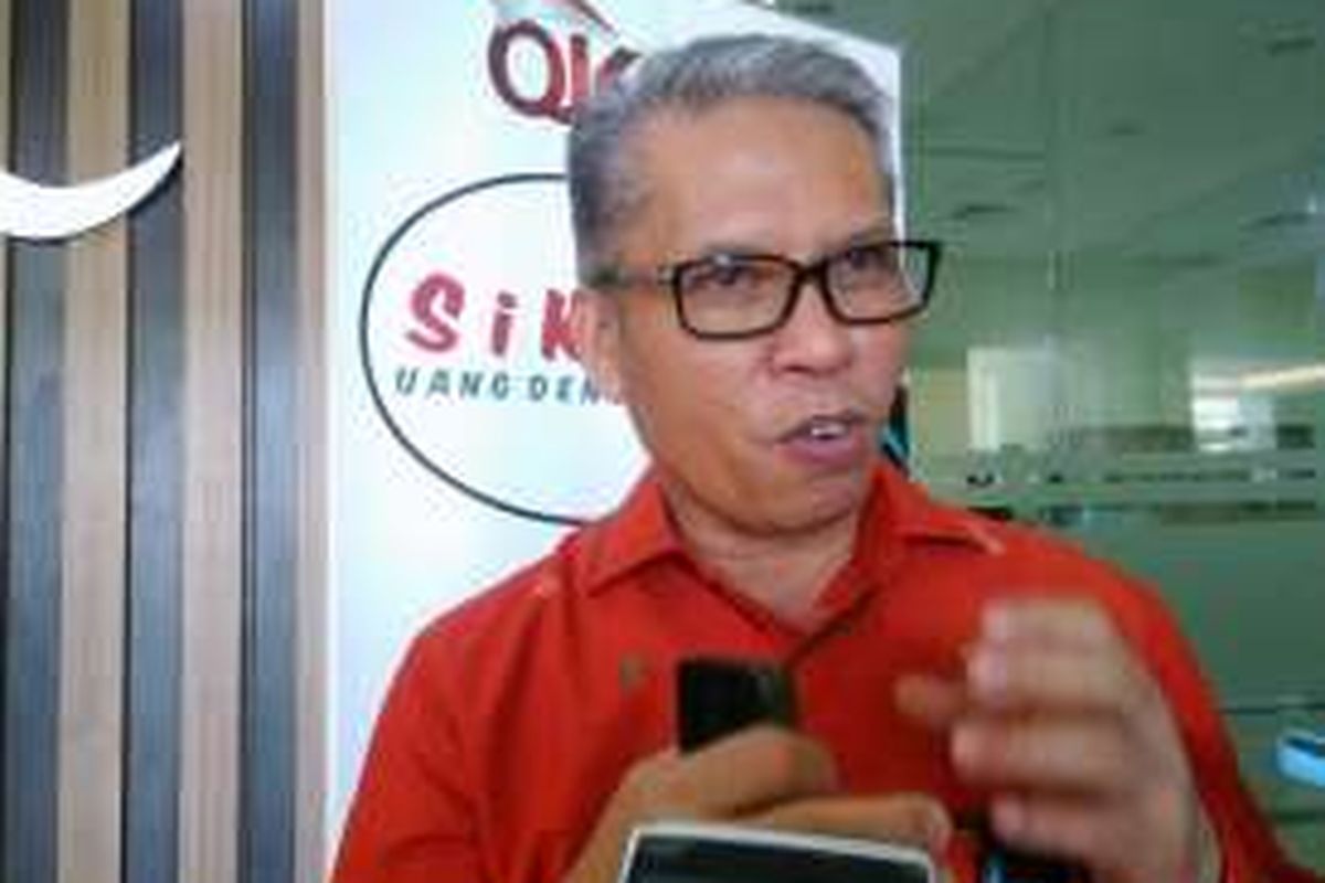 Direktur Utama BPD Sulteng Rahmat Abdul Haris, di Palu, Sulawesi Tengah, Kamis (22/9/2016).