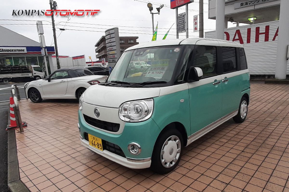 Ilustrasi mobil kei-car Daihatsu di Jepang