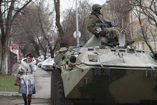 Kendaraan Tempur Rusia Telah Disiagakan di Perbatasan Ukraina