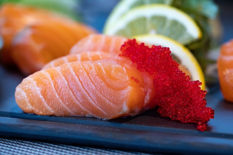 Salmon. Ikan yang baik untuk diabetes.