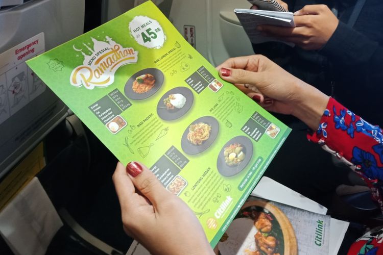 Menu baru buka puasa dan takjil gratis di penerbangan Citilink Ramadhan 2018.