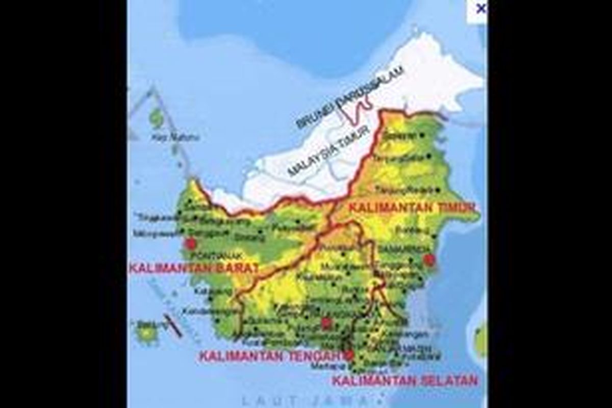 Peta Kalimantan