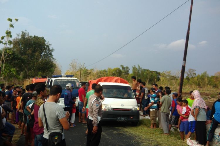 Lokasi kecelakaan truk di Jalan Ngawen-Sambeng, tepatnya di Dusun Batusari, Desa Kampung, Kecamatan Ngawen, Gunungkidul, Yogyakarta, Senin (15/10/2018).