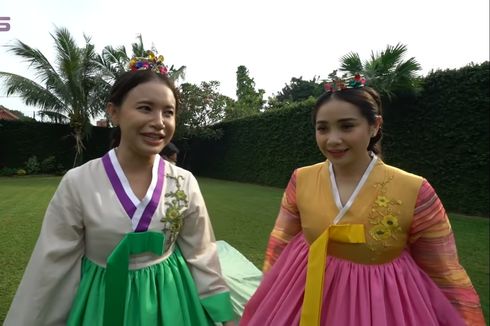 Pakai Hanbok, Rossa dan Nagita Slavina Kangen Pergi ke Seoul