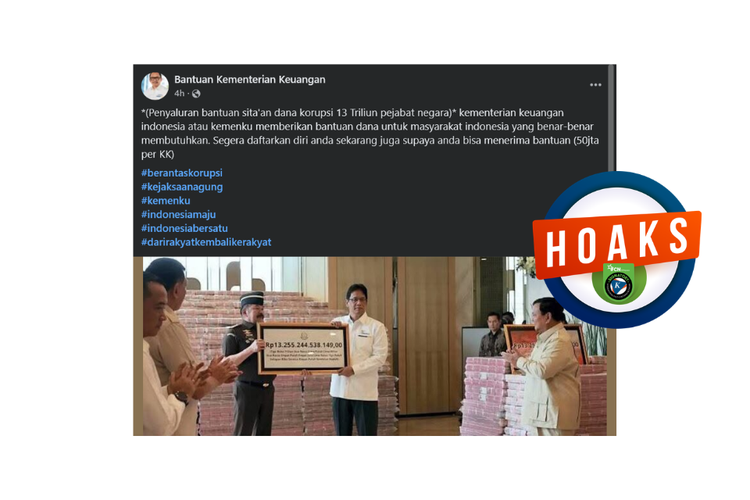 INFOGRAFIK: Hoaks Bantuan Dana Rp 50 Juta Per Keluarga dari Kemenkeu, Cek Faktanya
