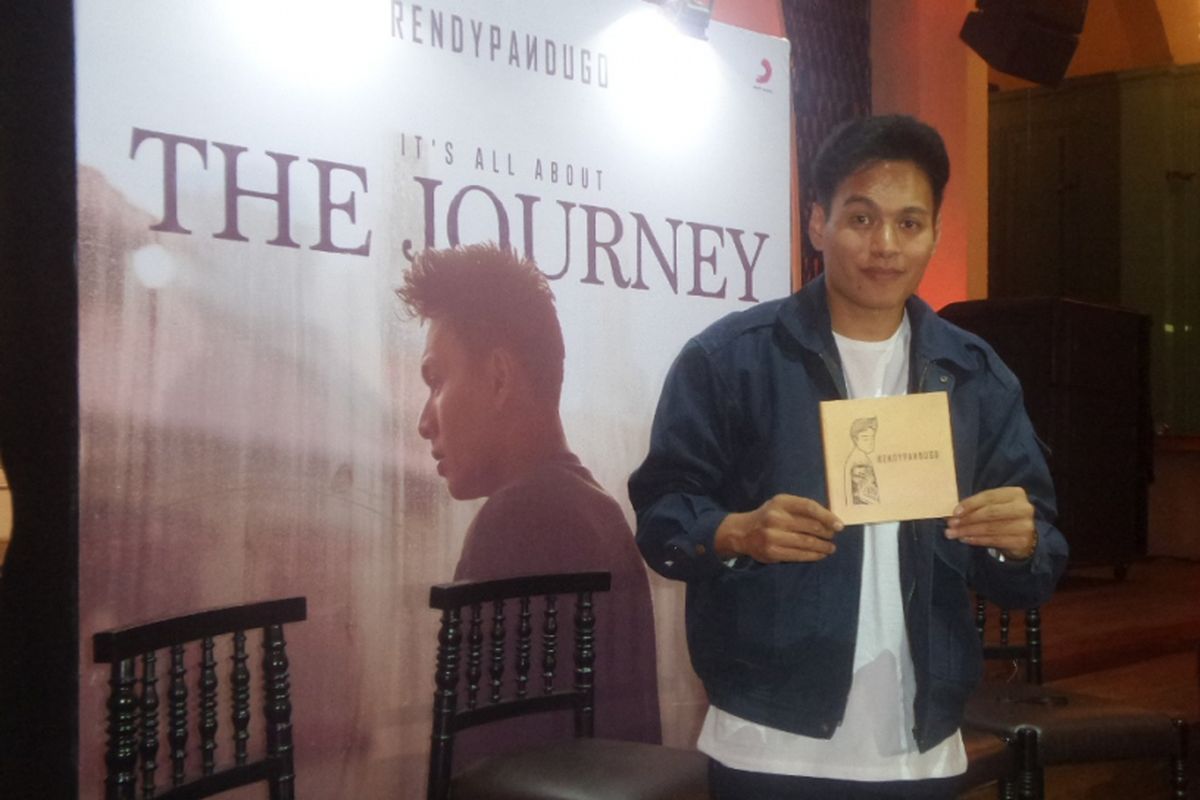 Rendy Pandugo rilis album The Journey di The Pallas, SCBD, Jakarta Selatan, Rabu (30/8/2017) sore.