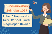 Kunci Jawaban Sulingjar 2025 Paket A Kepsek dan Guru, 111 Soal Survei Lingkungan Belajar