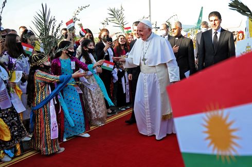 Gelar Misa Terakhir di Irak Sebelum Pulang, Ini Ucapan Paus Fransiskus