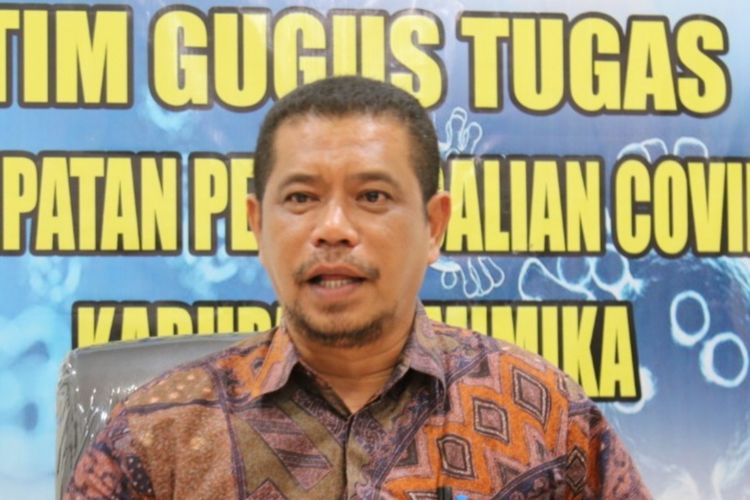 Juru Bicara Tim Gugus Tugas Percepatan Pengendalian Covid-19 Mimika, Reynold Ubra.