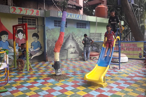 Ada RPTRA di Terminal Kampung Rambutan, Anak-anak Bisa Bermain Sambil Tunggu Bus