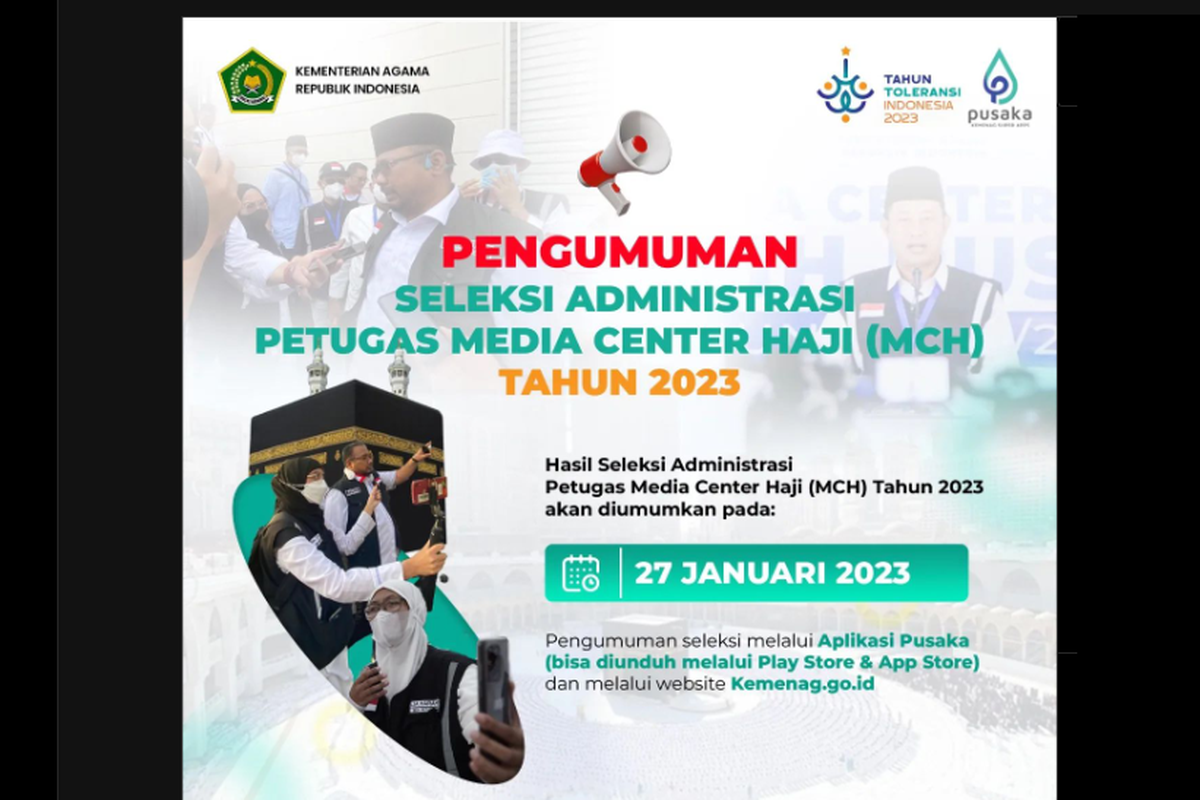 link cek hasil seleksi administrasi petugas media center haji 2023.
