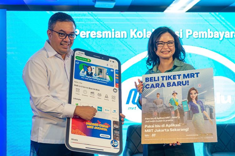 Kerja sama antara MRT Jakarta dan BCA Digital