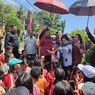Momen Megawati Pijat Bahu Siswa SD di Bali yang Grogi Baca Pesannya...