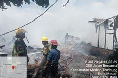 7 Rumah Warga di Tembung Medan Terbakar, Diduga akibat Ledakan Gas LPG dari Warung Makan