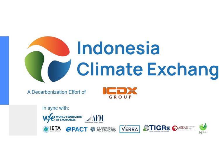 Indonesia Climate Exchange (ICX) sebagai bagian dari Indonesia Commodity and Derivatives Exchange (ICDX) Group.