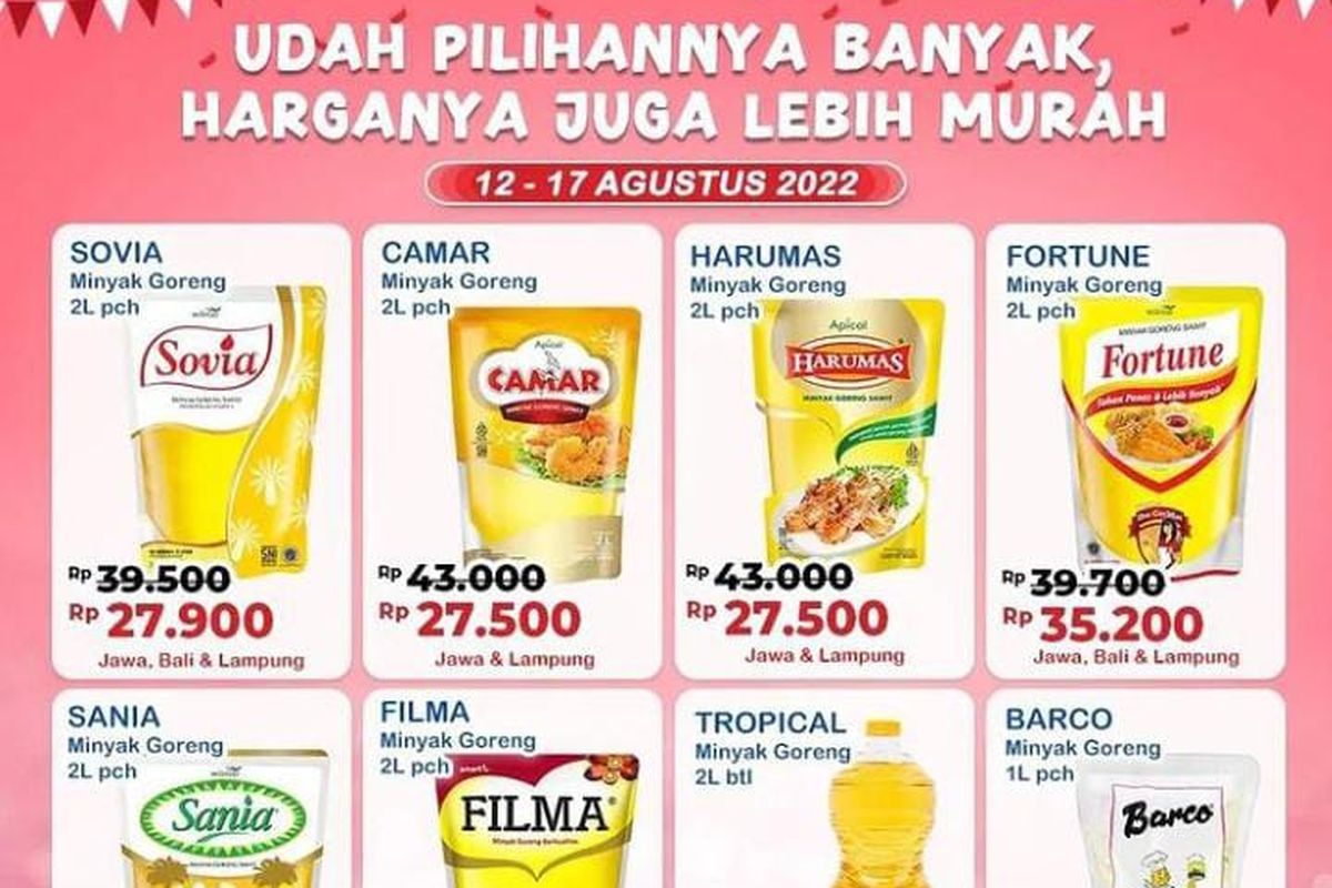 Promo minyak goreng indomaret (tangkapan layar)