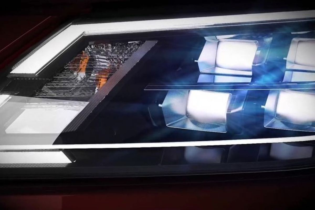 Ilustrasi lampu Nissan Terra model baru.