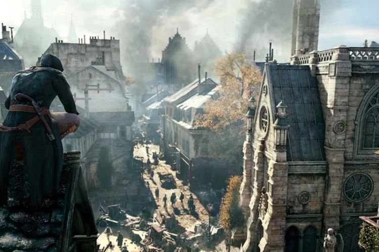 Katedral Notre Dame dalam game Assassins Creed
