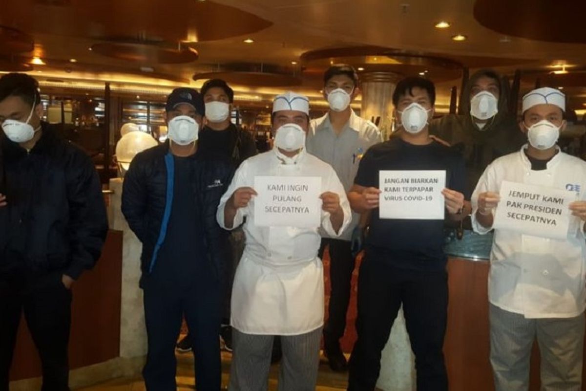 WNI Kru Kapal Pesiar Diamond Princess Minta Dievakuasi