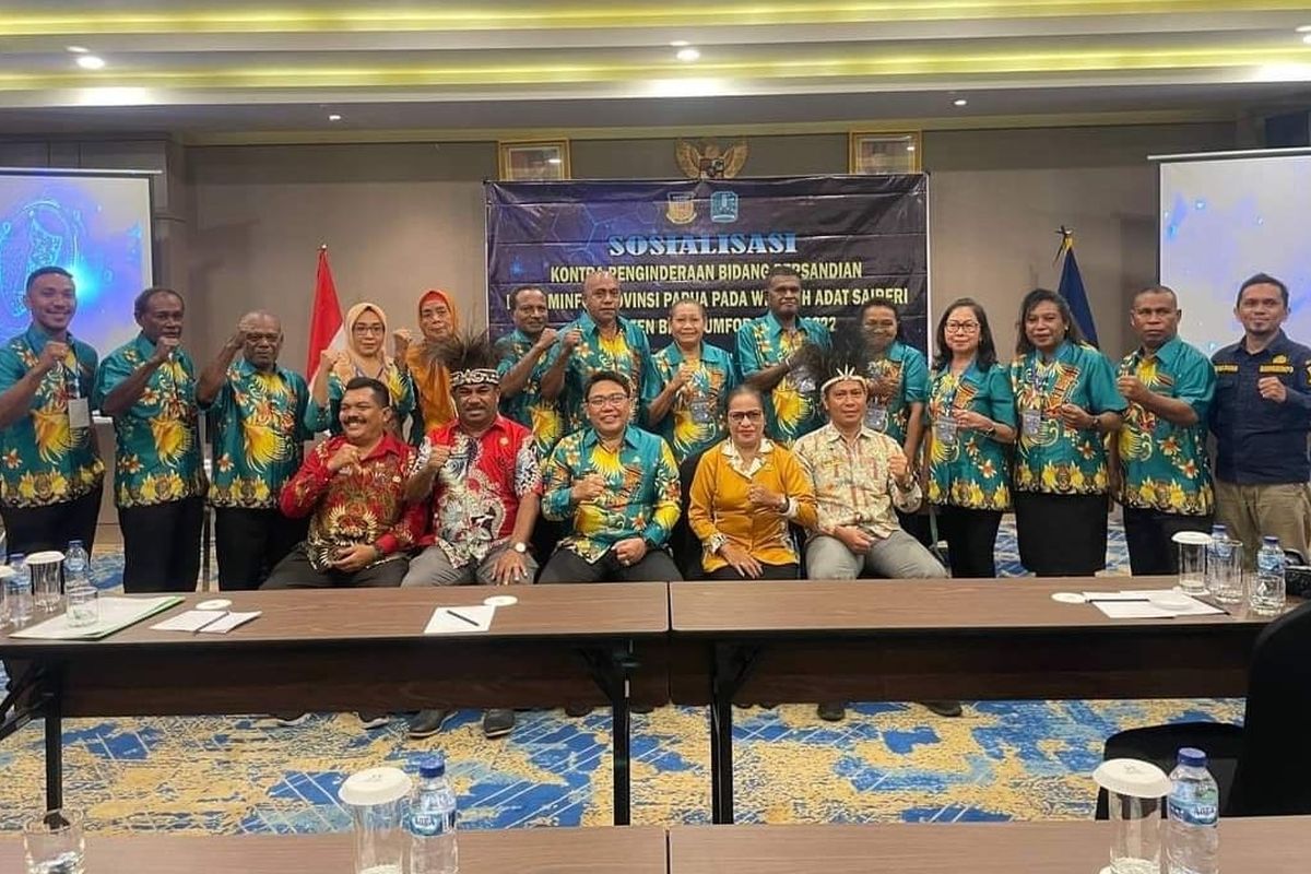 Salah satu kegiatan sosialisasi penggunaan SPBE yang digelar Diskominfo Papua.