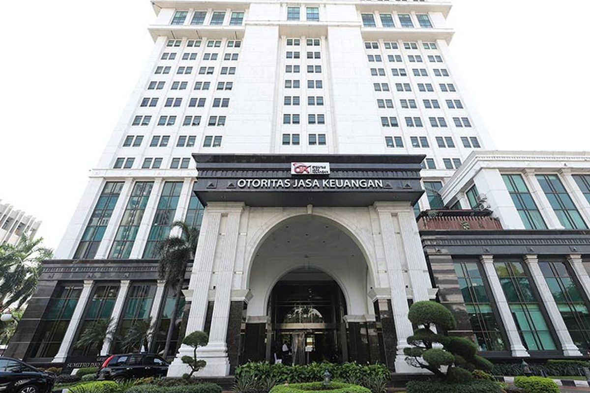 Gedung Otoritas Jasa Keuangan (OJK). OJK bakal atur pembagian dividen bank.