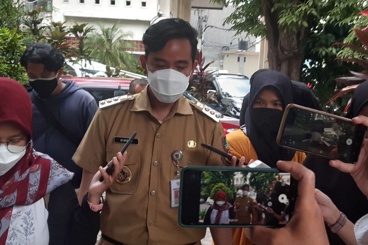 Wali Kota Solo Gibran Rakabuming Raka di Solo, Jawa Tengah, Senin (30/8/2021).