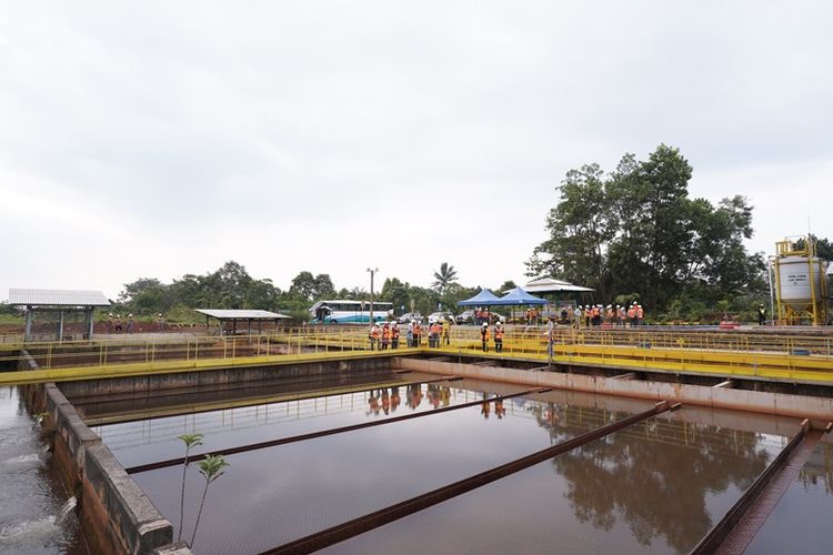 Kolam pengendapan (pond) di Blok Sorowako dilengkapi teknologi Wastewater Treatment dan Lamella Gravity Settler (LGS) yang dapat memurnikan air limpasan tambang.