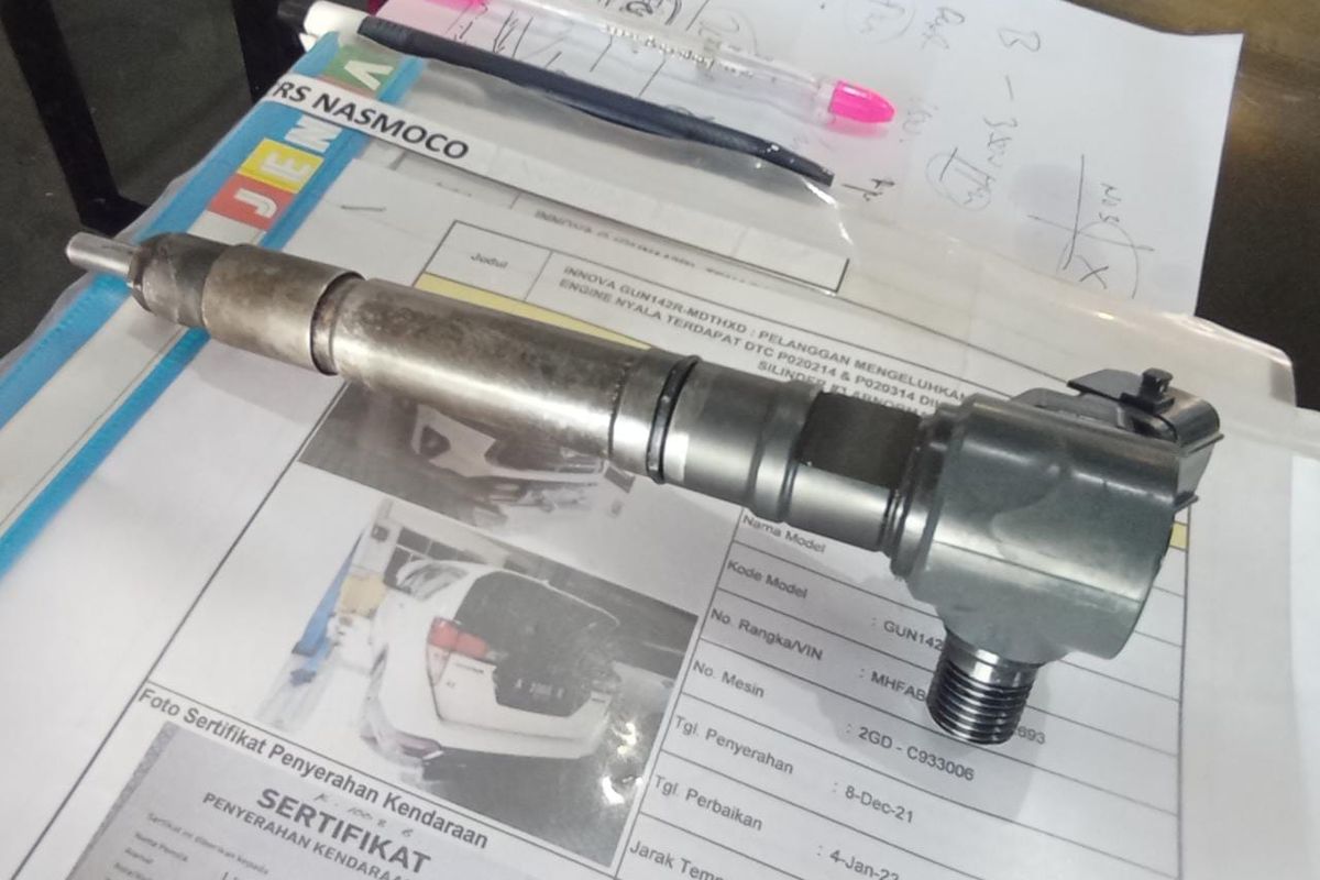 Injektor merupakan komponen yang sering bermasalah pada mesin diesel 