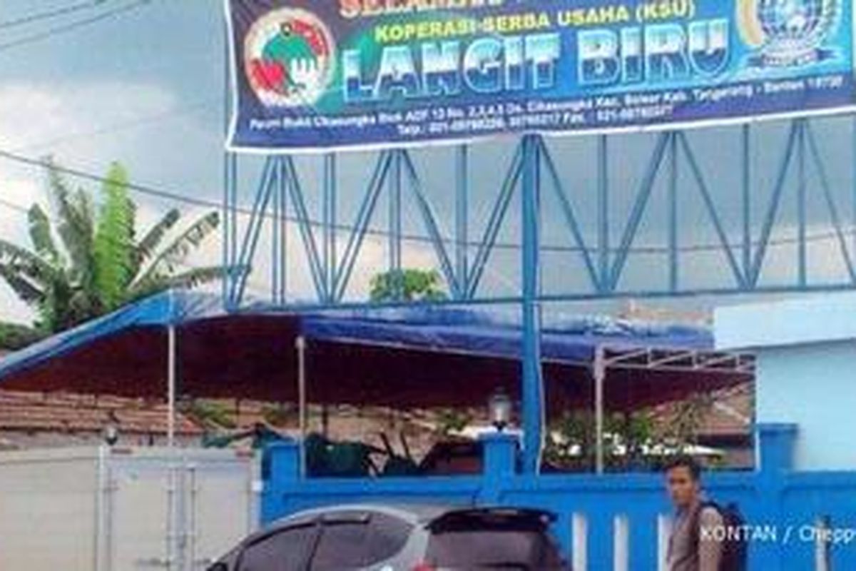 Ilustrasi : Kantor Pusat Koperasi Langit Biru (KLB) di Tangerang