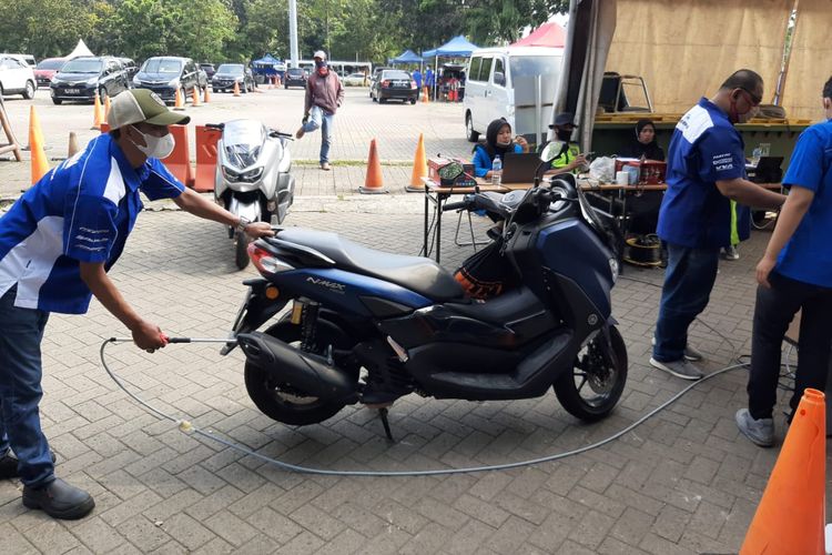 Uji emisi gratis yang dilakukan oleh Yamaha