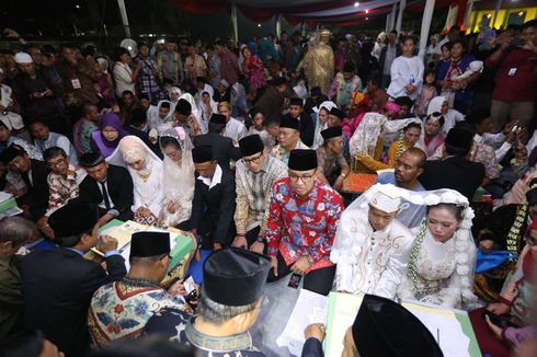 Tak Dapat Emas, Peserta Nikah Massal Tahun Ini Dapat Mahar Rp 500.000