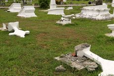13 Batu Nisan Makam Serdadu Belanda di Aceh Rusak