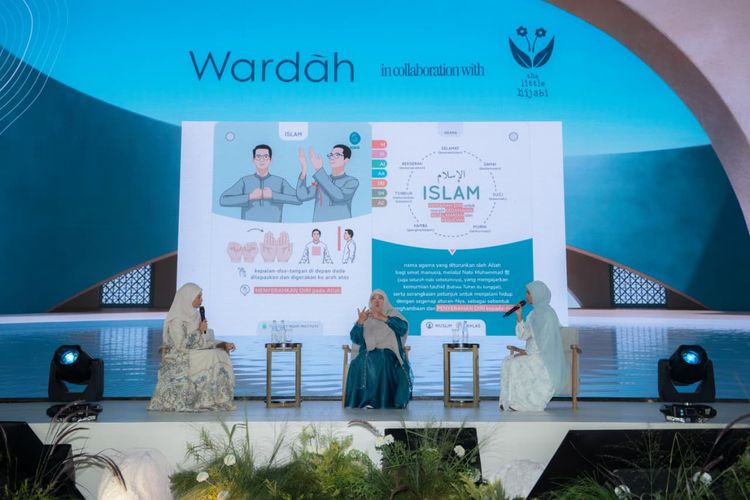 Wardah Ramadan Gathering bertajuk ?Tenang, Kuatkan Langkahmu? di Hotel Fairmont Jakarta, Jumat (13/2/2026).
