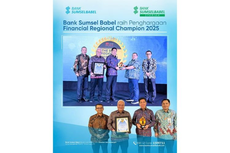Bank Sumsel Babel meraih dua penghargaan bergengsi.