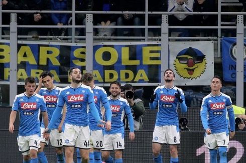 Inter Milan Vs Napoli, Gol Fabian Ruiz Menangkan Partenopei
