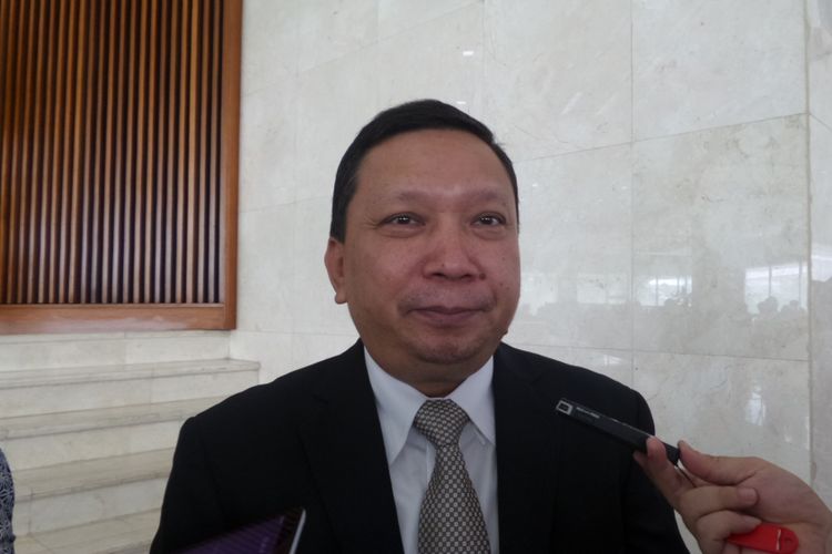 Wakil Ketua Komisi II DPR Fandi Utomo di Kompleks Parlemen, Senayan, Jakarta, Kamis (18/5/2017).