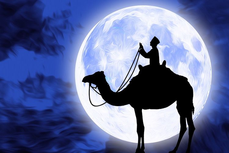 Ilustrasi malam Lailatul Qadar. Waktu Lailatul Qadar pada Ramadhan 2024.