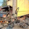 Kecelakaan di Cileungsi Bogor, Truk Boks Hantam Tiang Listrik dan Motor di Depan Perumahan