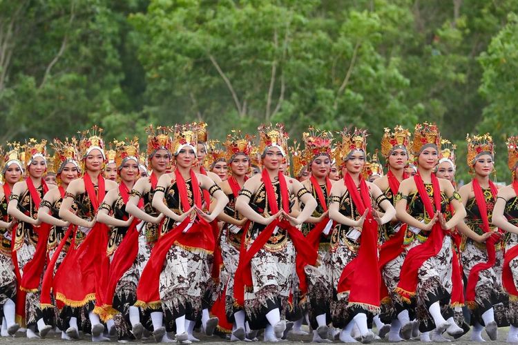 Ribuan penari Gandrung Sewu Banyuwangi 