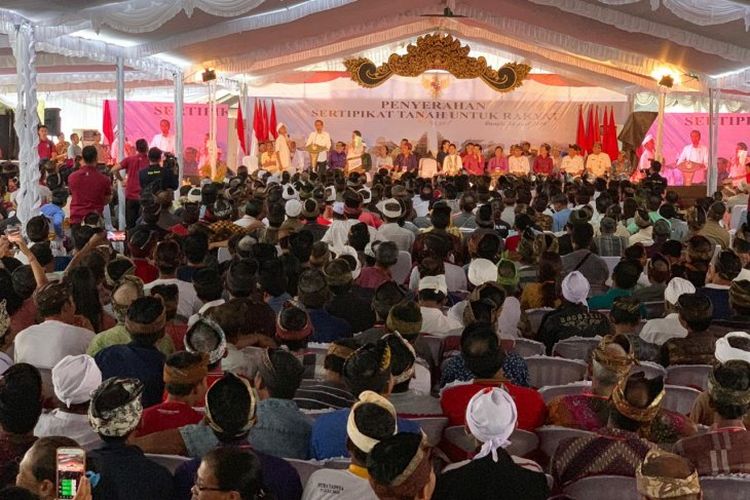 Jokowi bagikan 3.000 sertifikat tanah di Bali 