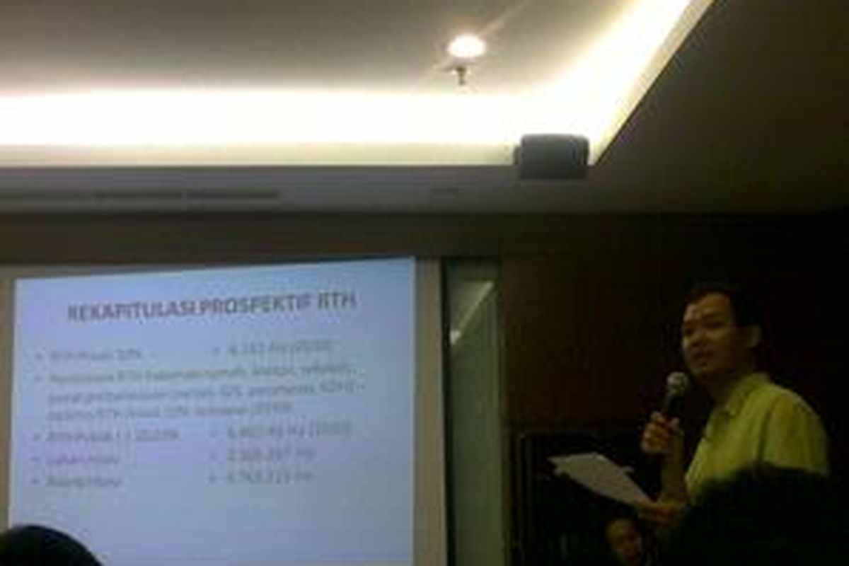 Ketua Kelompok Studi Arsitektur Lanskap Indonesia Nirwono Joga mengatakan perbandingan sisa target Ruang Terbuka Hijau (RTH) dan rata-rata penambahan RTH tiap tahun menghasilkan perkiraan bahwa RTH ideal di Jakarta baru bisa tercapai 680 tahun lagi. Hal ini disampaikan dalam diskusi bertajuk 'Ruang Terbuka Hijau Jakarta vs Kepentingan Bisnis' di Mayapada Tower, Kamis (27/8).